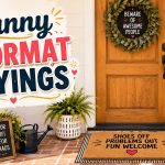 Funny Doormat Sayings