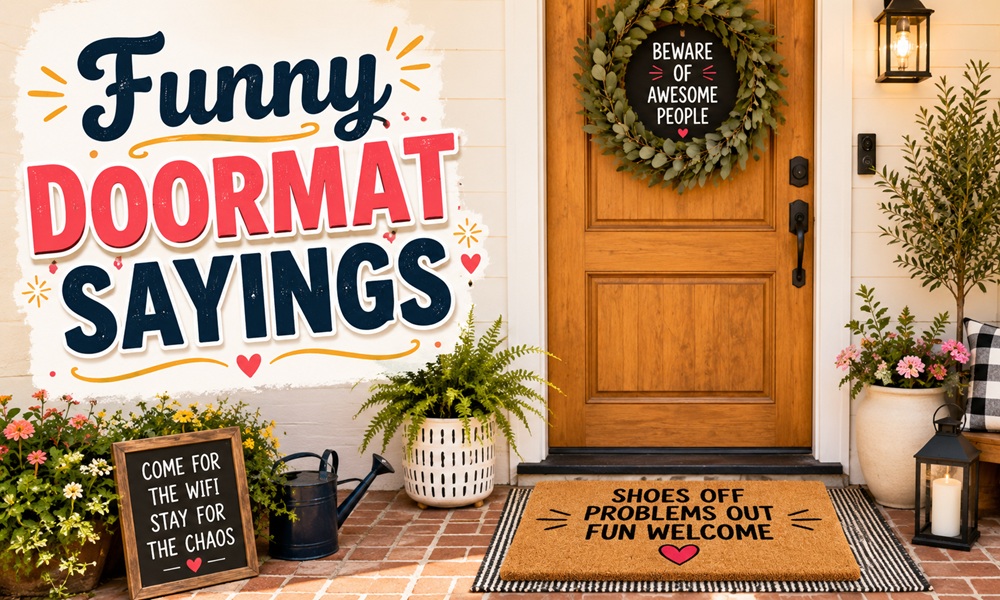 Funny Doormat Sayings