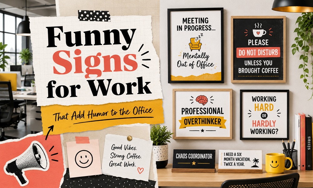 funny signs for work