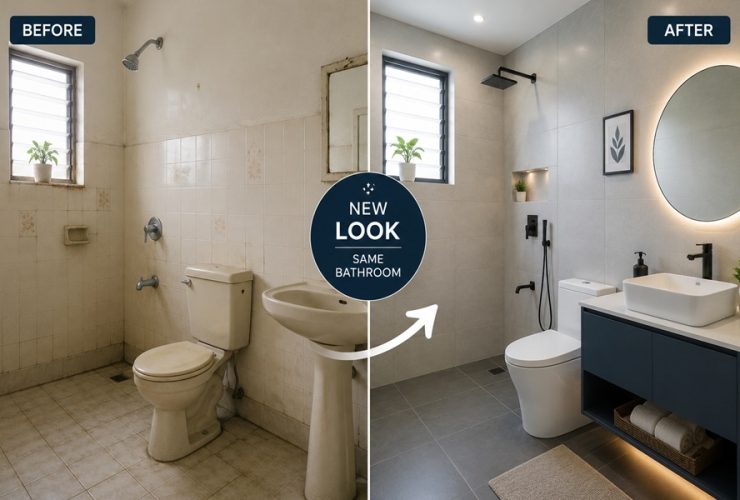 Old Bathroom Look New Without Replacing Everything